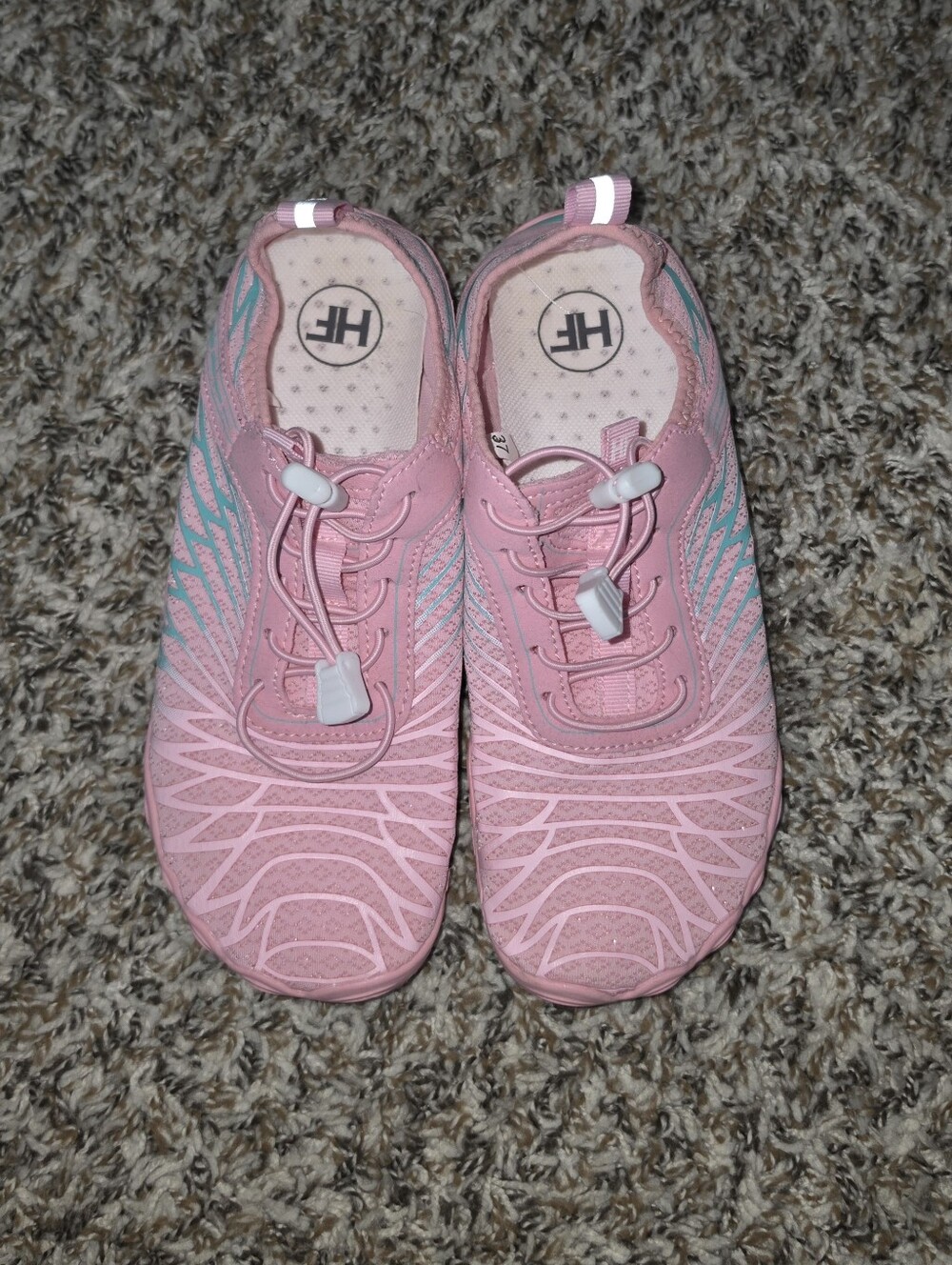 HF Pink & Turquoise Water-Ready Slip-On Sneakers EU 37 / US 7 - Picture 10 of 14